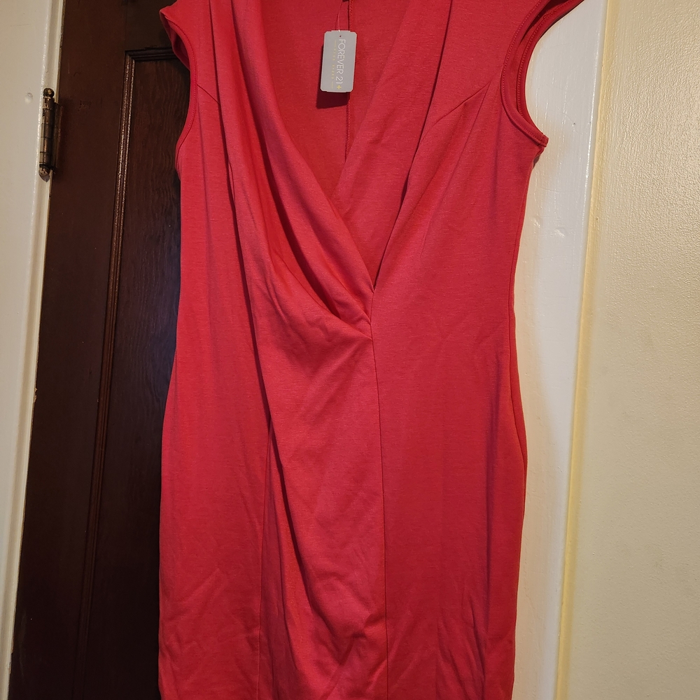 Forever 21 Pink Draped Mini Dress